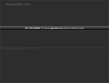 Tablet Screenshot of nigeriainfo.com